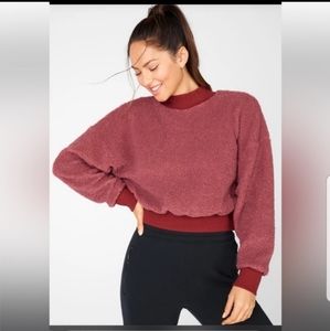 NWT Fabletics Malia fleece pullover size M.